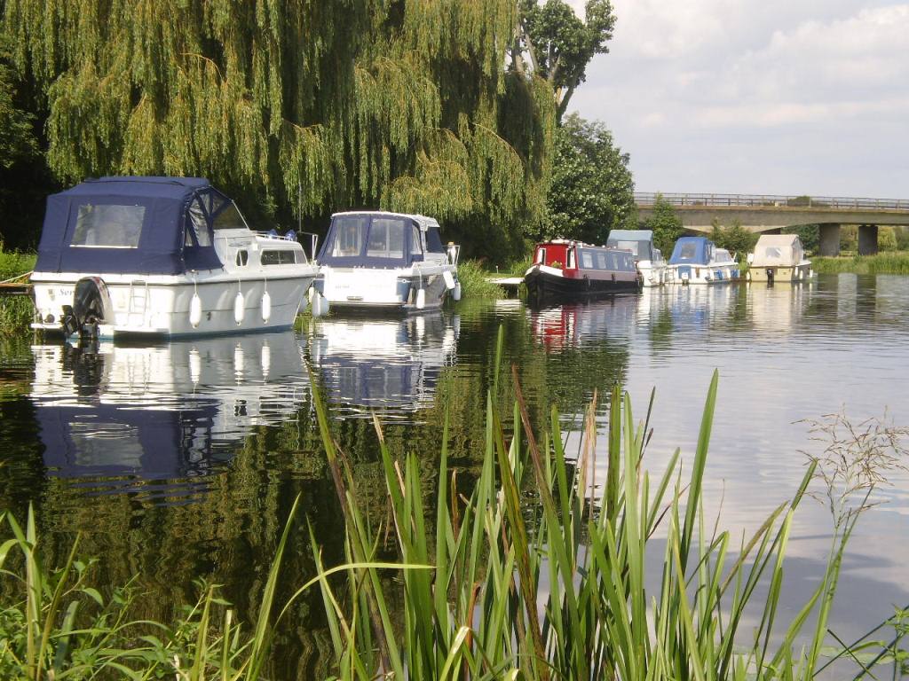 Boats on the river near St Ives