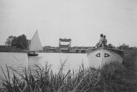 Historical Image of Boats on the River